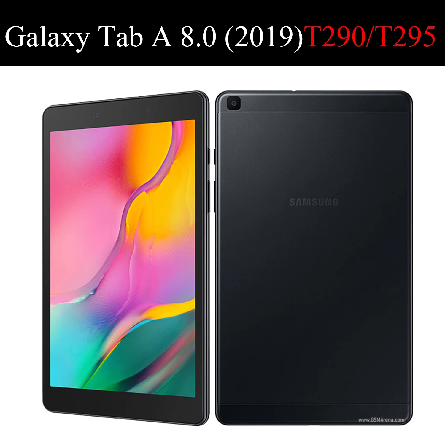 Чехол для планшета для samsung Galaxy Tab A 8,", кожа, смарт-чехол для сна, чехол с тройной подставкой, Твердый чехол, чехол для SM-T290/T295