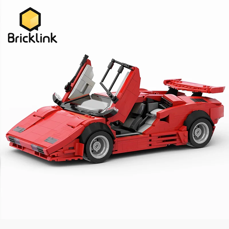 Технический автомобиль Bricklink, страны QV Lamborghinis, скоростной чемпион, городской гоночный автомобиль, креативный эксперт, набор строительных блоков MOC, игрушки