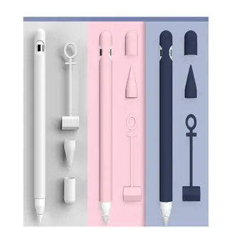 

1PC Anti lost Cable Soft Silicone For Apple Pencil Case Compatible For iPad Tablet Touch Pen Stylus Protective Sleeve Cover