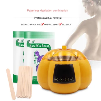 

Professional Body Wax Pumpkin Melting Pot Hair Removal Tool Smart Spa Hands Depilatory
