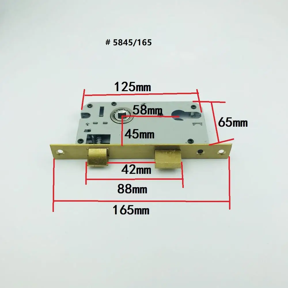 5845/5850 University Mortise Heavy Spring Lock Body Bedroom lock Body Indoor Lock fittings Home hardware Fittings
