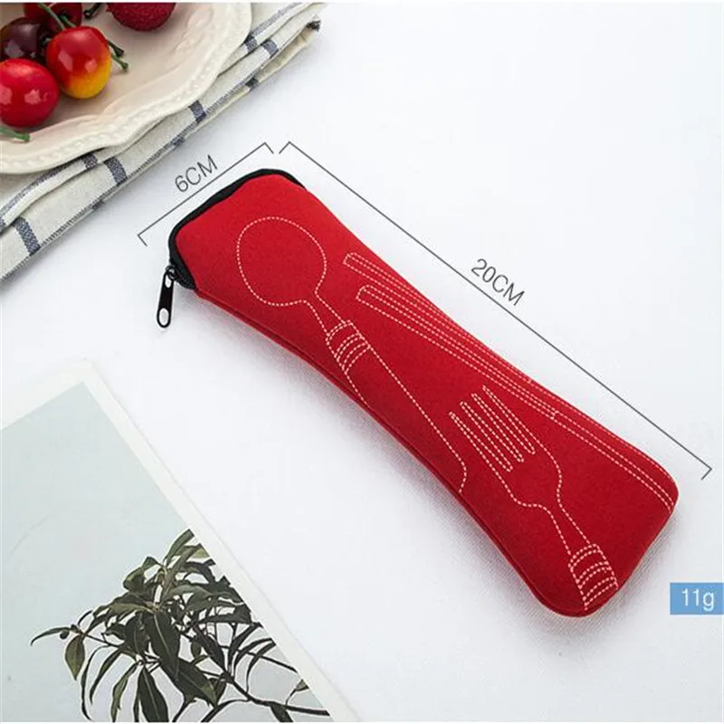 tableware storage bag tableware storage box Portable Tableware Bag Cutlery Bag Dinner Set Travel Packaging Storage Box Dinnerware Picnic Fork Spoon Without Dinnerware