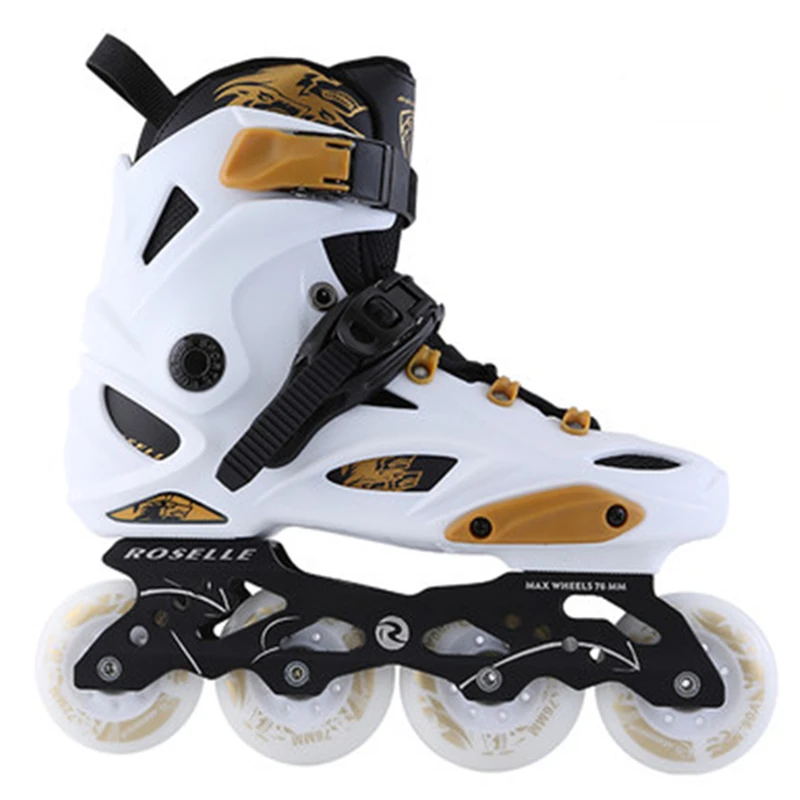 

100% Original ROSELLE Inline Skates Slalom Roller Skates Adult Kids Beginners Skating Shoes 4 Wheels Patines