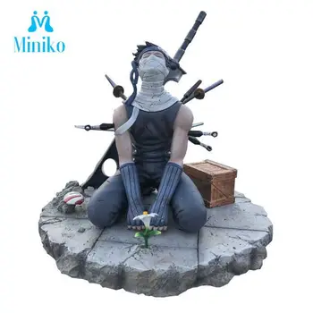 

Anime Naruto Hatake Kakashi Ghost Cut Broadsword Nirvana Thunder PVC Action Figure Sasuke Collection Model Momochi Zabuza Toys
