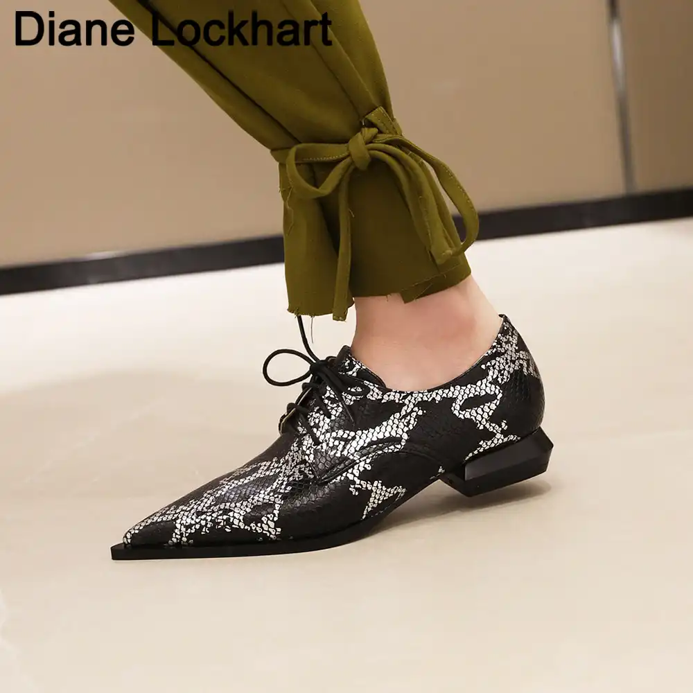 snake print shoes flat