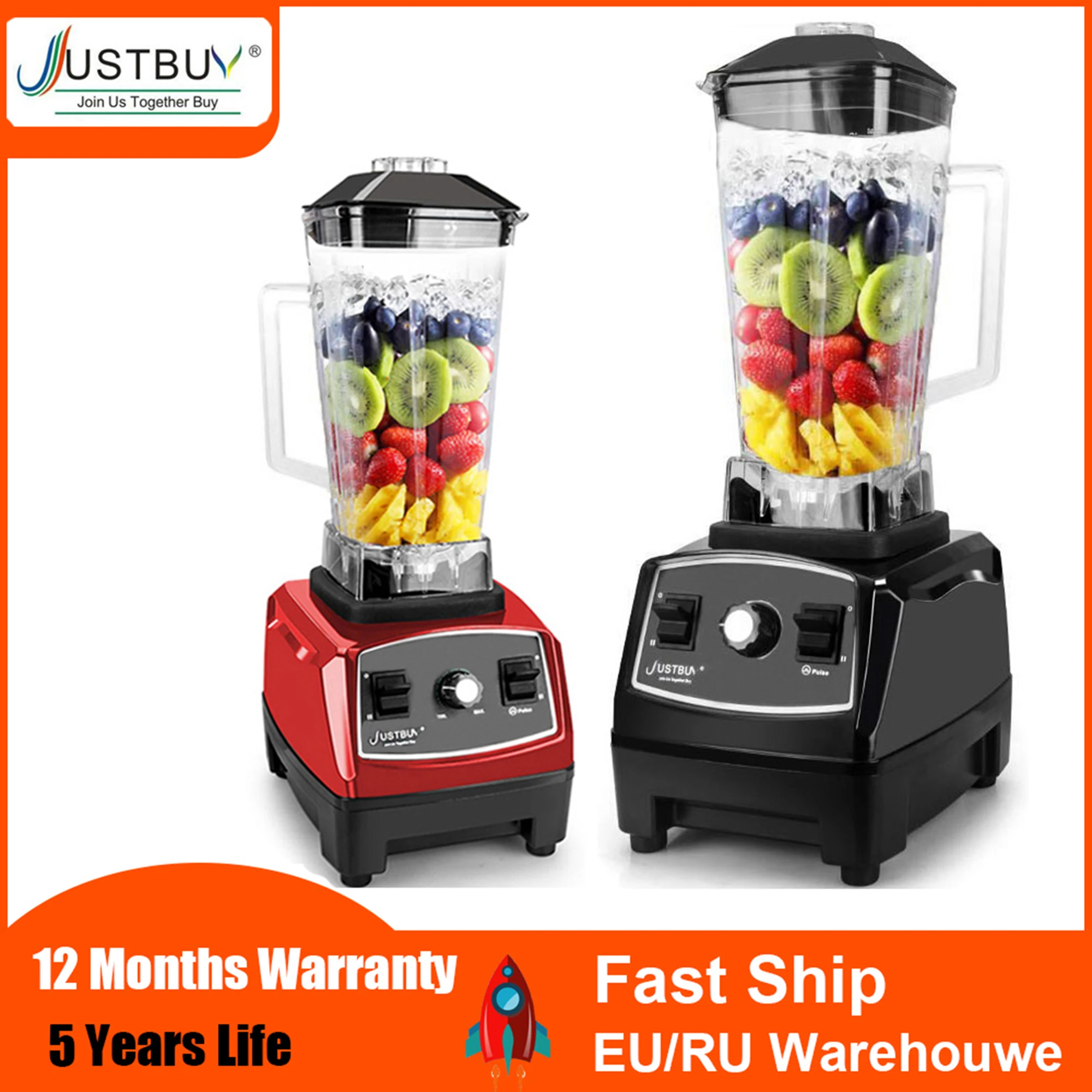 Bpa Free 2200w Heavy Duty Commercial Blender Professional Blender Mixer Food Processor Japan Blade Juicer Ice Smoothie Machine Blender Professional Commercial Blenderpowerful Blender Aliexpress