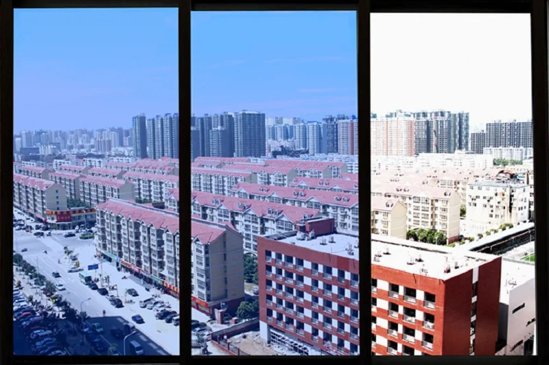 New Silver Glass Film Self-Adhesive Easy Remove One Way Perspective UV-Proof Heat-Control Privacy Protection Tint-Film
