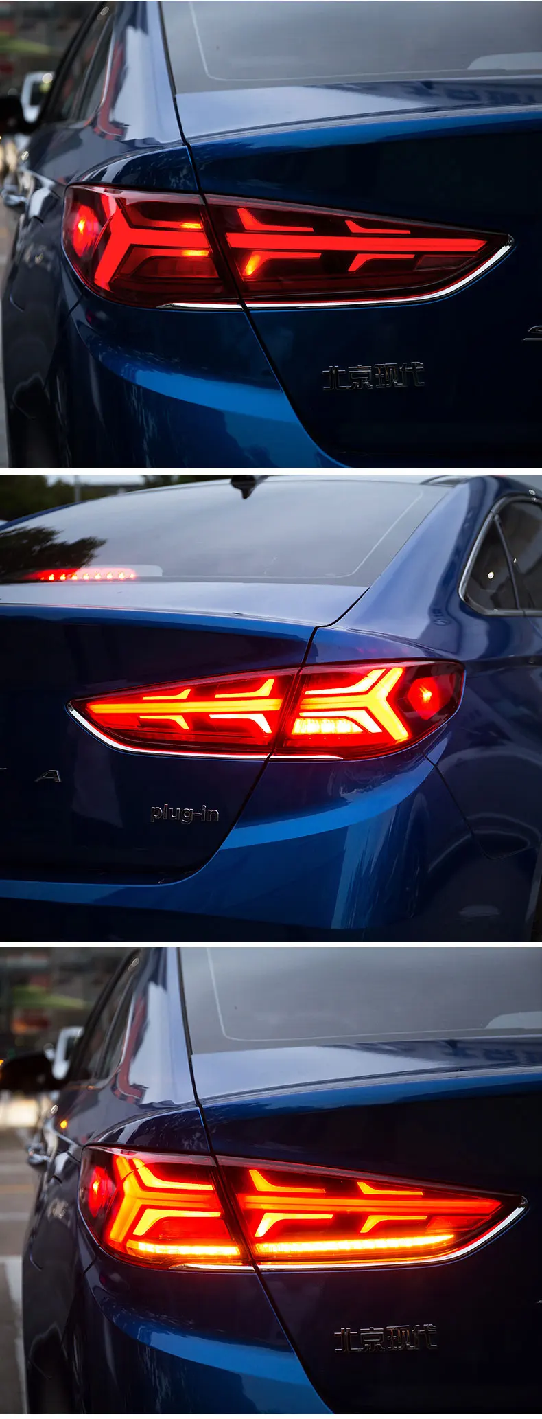 Автомобильный Стильный чехол для hyundai Sonata 9 задние фонари задний фонарь светодиодный Sonata задний фонарь динамический сигнал поворота