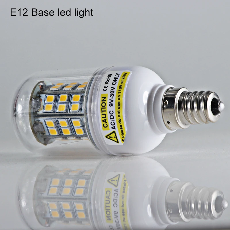 E27 b22 E12 e14 Светодиодная лампа Ac Dc 12v 24 v кукурузная лампа 4W smd 2835 48 светодиодов 12 24 вольт низковольтный безопасный энергосберегающий домашнее освещение