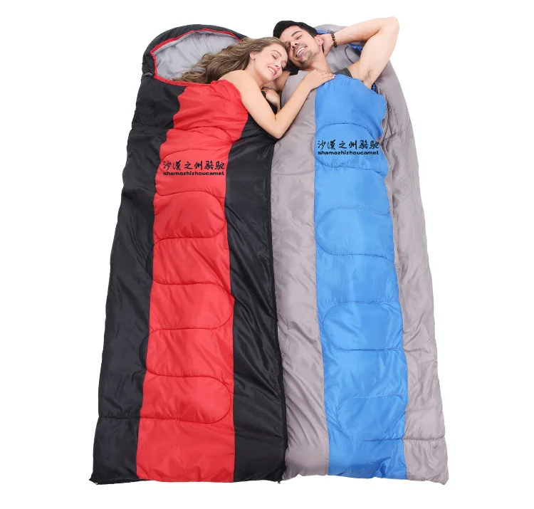 Thick sleeping bag outdoor camping portable cotton waterproof warm travel hiking sleeping bag adult