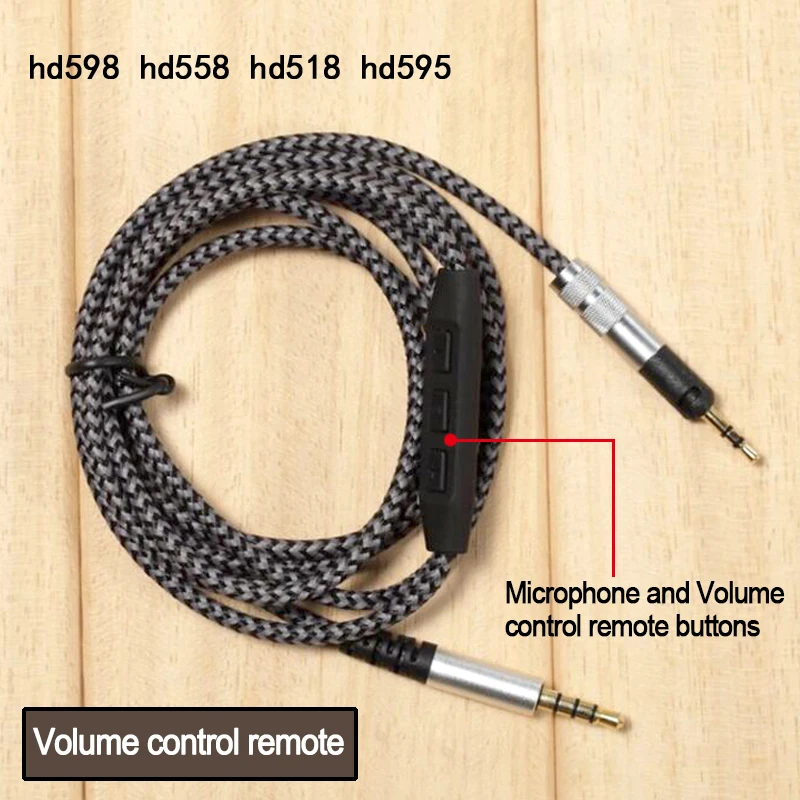 Сменный кабель для наушников Sennheiser HD598 HD558 HD595 HD518 провод для наушников 3,5 мм до 2,5 мм стерео бас аудио кабель