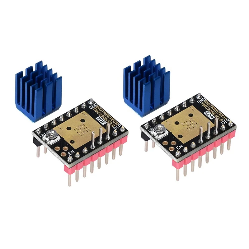 3D-принтеры части Stepstick Mute Tmc2208 V3.0 Драйвер шагового двигателя с радиатор для СКР V1.3 Mks Gen L Ramps 1,4/1,5/1,6 3d печати