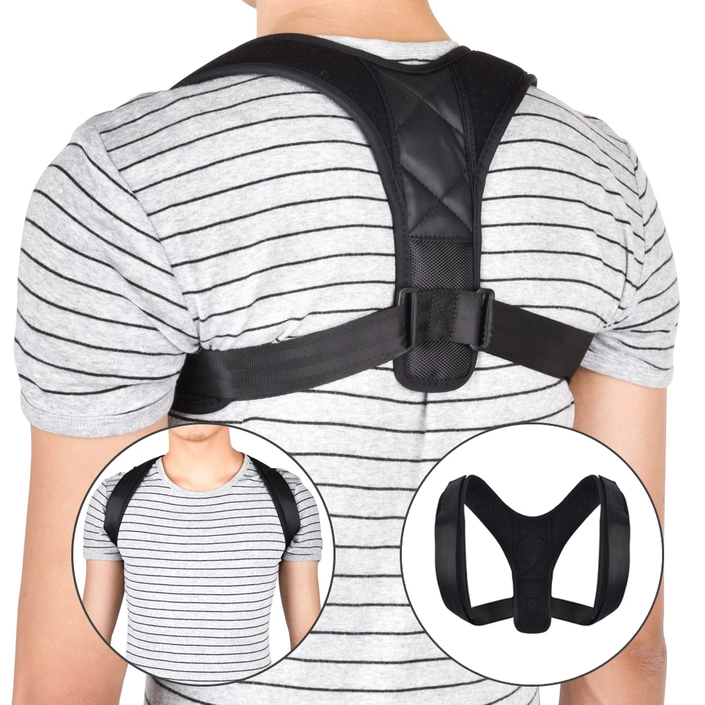 Brace Support Belt Adjustable Back Posture Corrector Clavicle Spine Back Shoulder Lumbar Posture Correction Dropshipping|Braces & Supports| - AliExpress