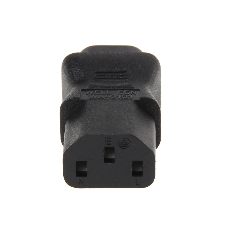 IEC 320 C13 3-контактный разъем для C8 2-контактный разъем прямой Мощность Подключите конвертер адаптер