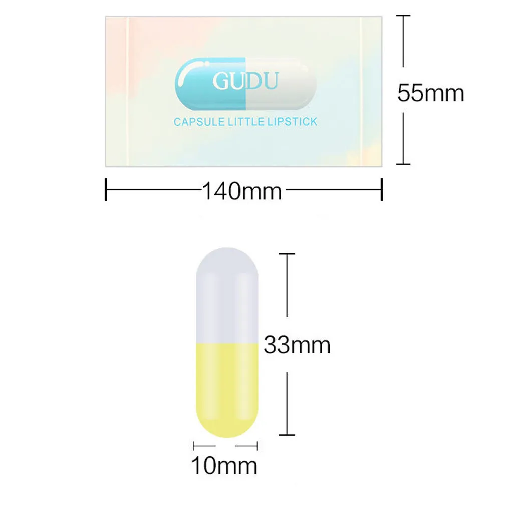 Помада, новинка, хит, модная, Капсульная, водостойкая, стойкая, для женщин, подарок, косметика, красота, макияж, 1 шт./5 шт., помада