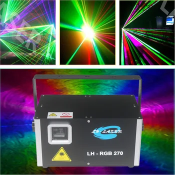 

90V-240V 5W Changeable full color rgb programable laser lighting With Free ishow software and sd card