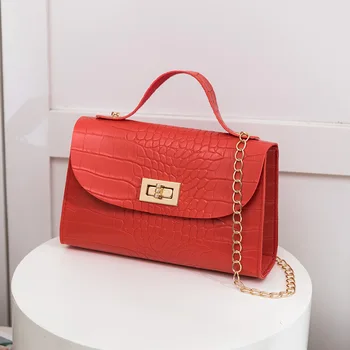 

2020 New Fashion Women Bags Crocodile Pattern Shoulder Bag Trend All-match Diagonal Bag Mini Lady Small Square Bag Female Bag
