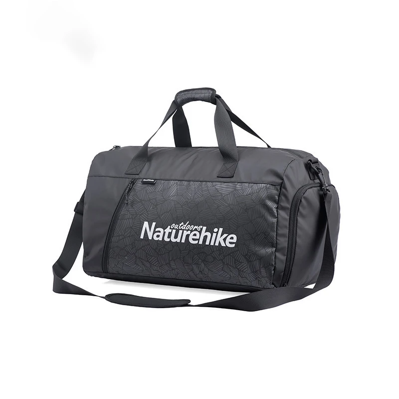 Водонепроницаемая сумка Naturehike, сумка для сухого влажного разделения, Вместительная дорожная сумка для хранения, походная спортивная сумка для спортзала для мужчин и женщин - Цвет: Черный цвет