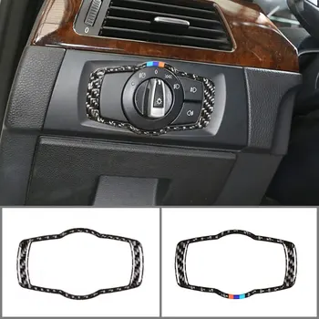 

For BMW 3 Series E90 E92 2005-2012 Headlight Switch Frame Real Carbon Fiber (Soft) Car Interior Modification Parts