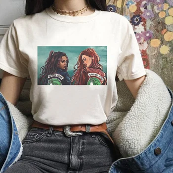 

Vogue Women T Shirt Funny South Side Serpents Female Tshirt Print Two Cool Girls Graphic Top Harajuku Streetwear Female T-shirt