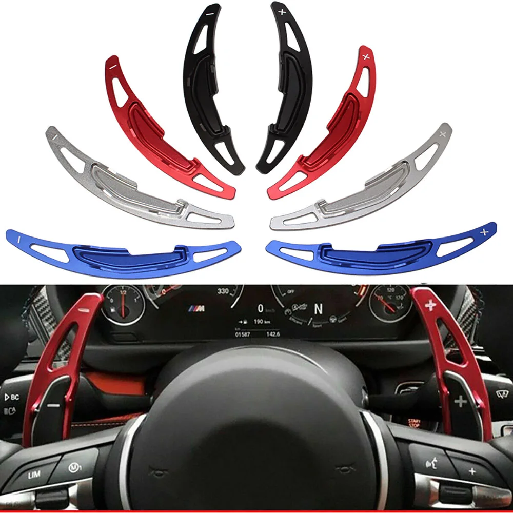 1 пара алюмикар рулевое колесо сдвиг весло расширение переключения для M2 M3 M4 M5 X5M