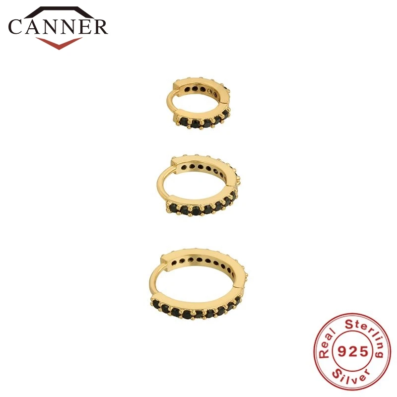 1 Set 925 Sterling Silver Hoop Earrings for Women Zircon CZ Round Circle Earrings Wedding Jewelry hoop earrings silver earrings silver hoop earrings