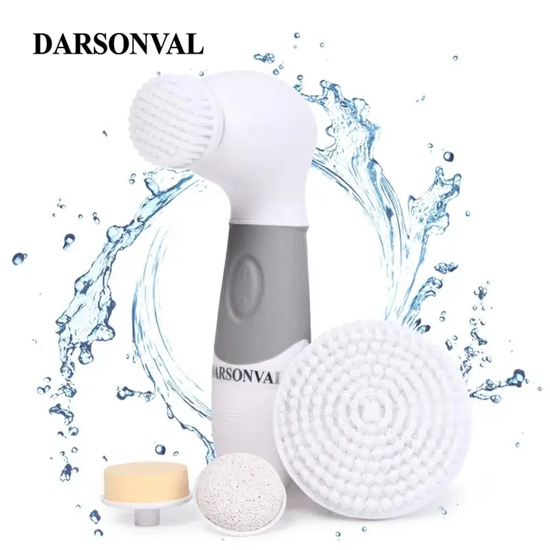 Online DARSONVAL 4 en 1 cepillo eléctrico de limpieza Facial limpiador de poros removedor profundo espinilla cuidado Facial limpio masajeador Facial