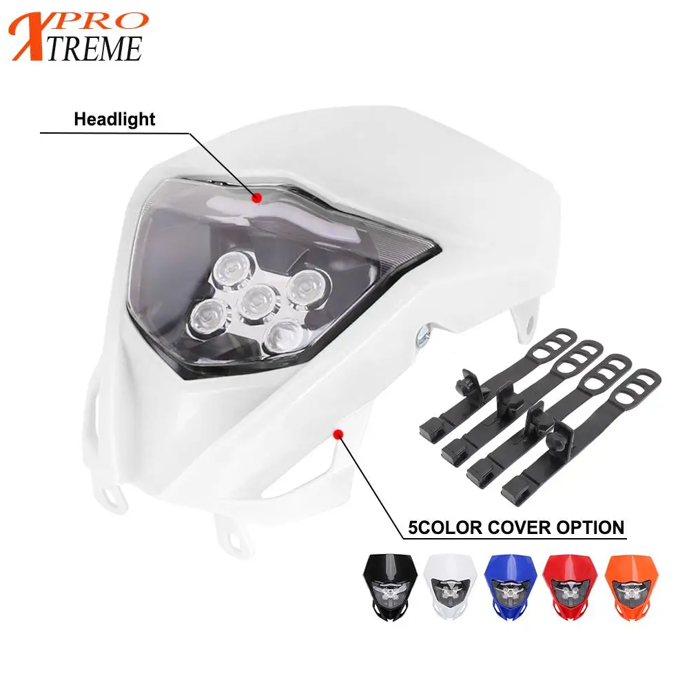 

Motorcycle LED Headlight Headlamp Head Lamp Light For Husqvarna TC FC TE FE TX FS FX 125 150 200 250 300 350 400 450 DirtBike