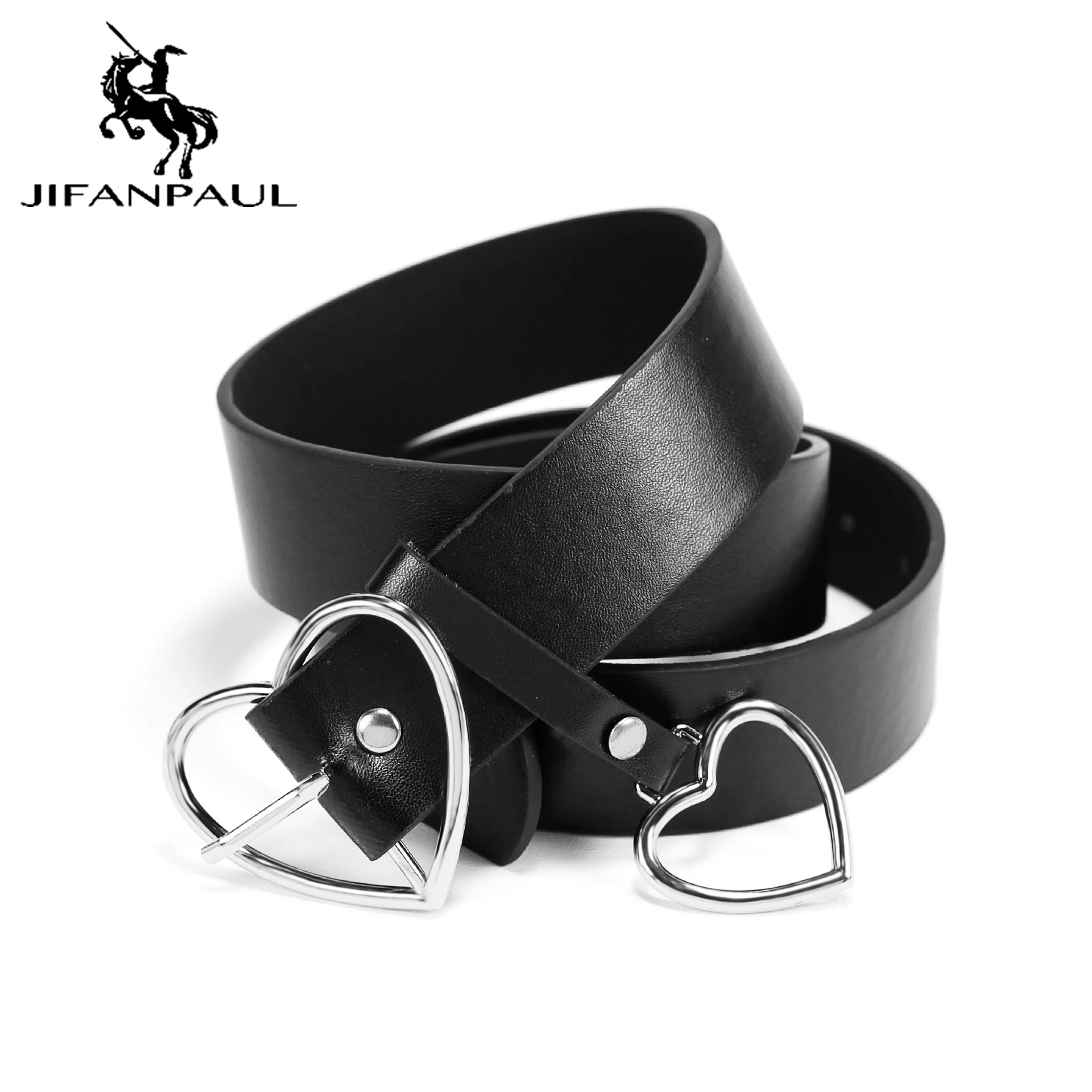 JIFANPAUL, новинка, милая пряжка, с регулируемой пряжкой, для девушек, роскошный бренд, милый, в форме сердца, тонкий ремень, высокое качество, стиле панк, модные ремни