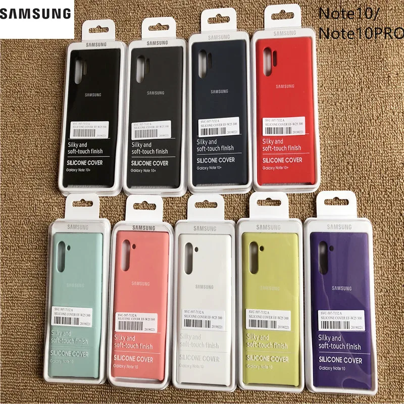 

Original Samsung Galaxy Note10/Note10Pro Liquid Silicone Case Silky Soft-Touch Finish Back Protective Cover for Note10 /10+