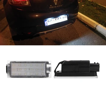 

12V LED License Number Plate Light For Renault Megane 4 IV Fastback Error Free