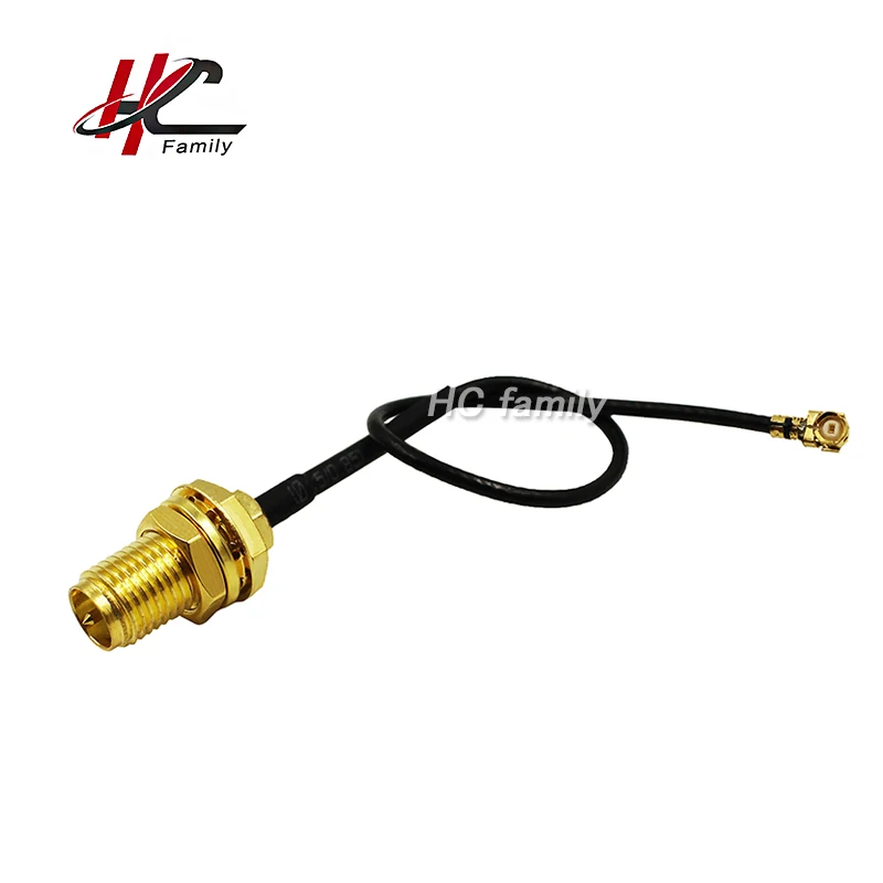1 шт. RF1.37 IPEX MHF к RP SMA Гнездовой разъем Wi Fi отрезок кабельная антенна 10 см