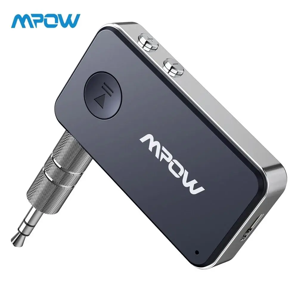 Mpow мини Hands беспроводной bluetooth-приемник адаптер Бесплатный аудио автомобильный Стайлинг 3,5 мм стерео выход потоковая музыка