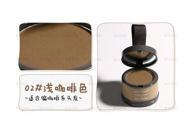 02 light brown Макияж консилер для волос Волшебный Пушистый Тонкий порошок для волос Pang Линия для волос тени покрытие для корней волос мгновенное покрытие серого цвета 4 г - Цвет: 02 light brown