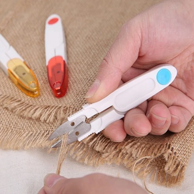 

Sewing Accessories Tailor Scissors Cross Stitch Snips DIY Scissors With Cover For Thrum Thread Fish Line Cutter Trimmer Tools