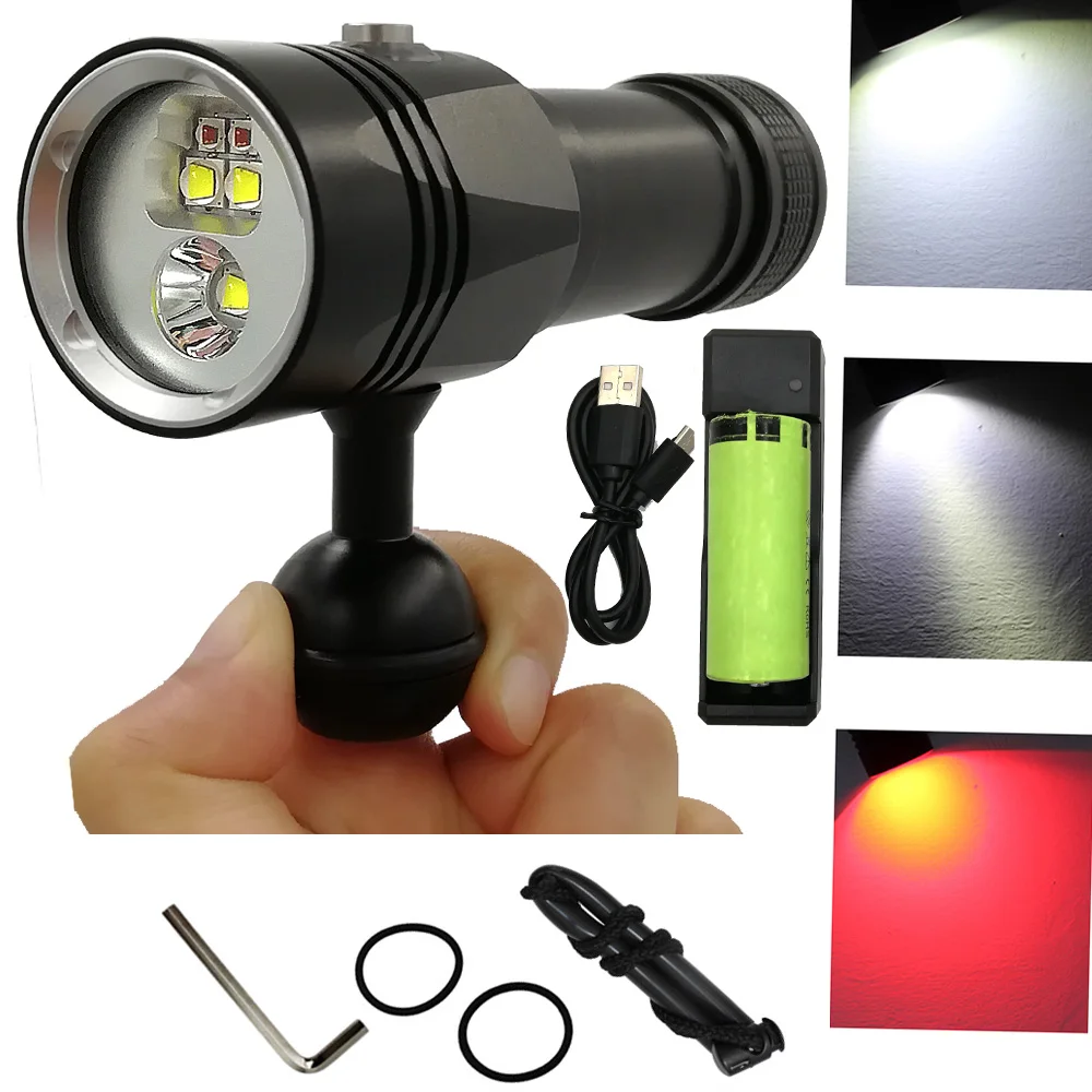 UnderwaterPhotographyVideoLightDivingFlashlight5LED3xXML2White2xXPERedWaterproof.jpg