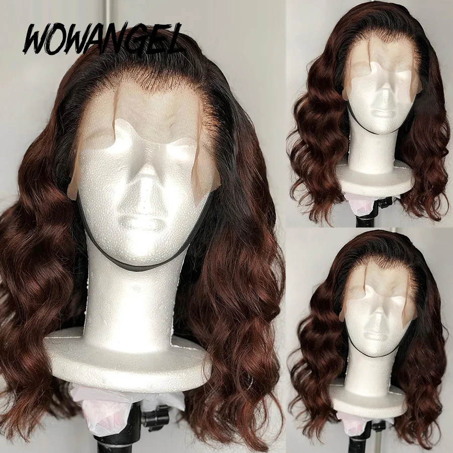 

Wowangel Body Wave Honey Ombre Blonde Wigs 360 Lace Frontal Wigs Brazilian Human Hair With Baby Hair Pre-plucked Hairline Wig