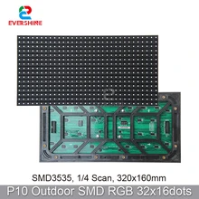 

Good Price P10 Outdoor 1/4 Scan LED Display RGB Full Color Module 320x160mm Smd3535 Led Dispaly Sign