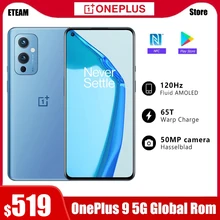 Global Rom OnePlus 9 5G Snapdragon 888 8GB 128GB Smartphone 6.5‘’ 120Hz Fluid AMOLED Hasselblad Camera OnePlus Official Store