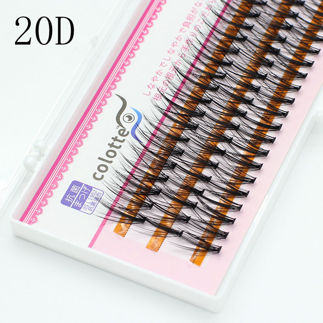 Thick Bundles Makeup Individual Mink EyeLashes 3D Volume Grafting Fake False Black Cluster Eyelash Extension Lash Bunche