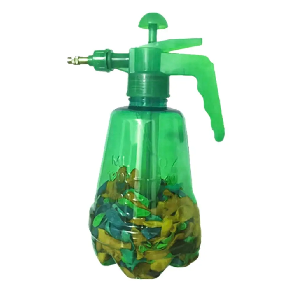 HOT Pump Spray Bottle Manual Water Inflation Ball Toy Balloon 300 Pieces Set Children Innovative Water Balloon Portable Filling