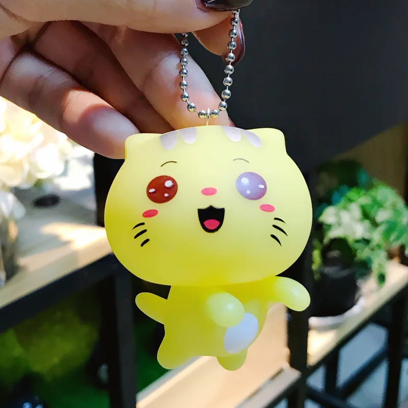 Кукла-игрушка из мультфильма брелок милый кот мелки Xiaoxin панда для мужчин и женщин автомобильный брелок сумка Подвеска - Цвет: 15