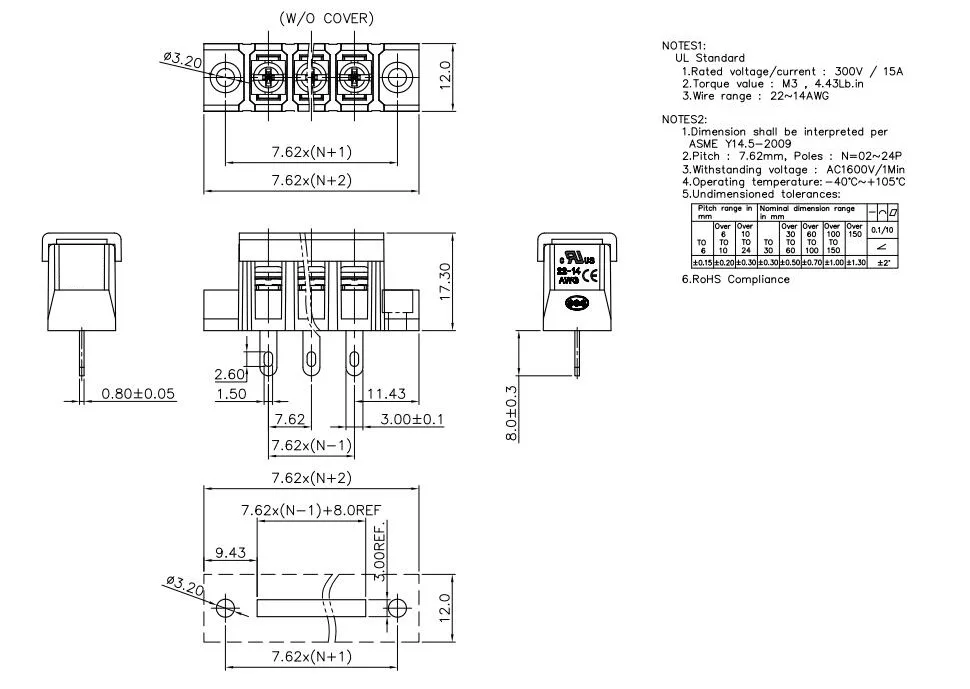 KF28HM 7,62 2P~ 12P PCB разъем барьер клеммный блок KF28 DG28 DG28H A 7,62 мм 2PIN~ 12PIN 20A/300 в Феникс контакт DEGSON