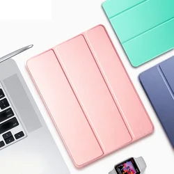 Étui de tablette en cuir pour Apple ipad 10.2 pouces 2020, avec support à trois volets, veille intelligente, veille et veille, pour ipad 8e génération A2270 A2428 A2429 A2430 