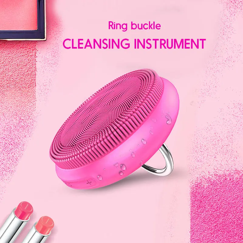 

Face Cleansing Brush Electric Wash Tool Face Cleaner Effective Magic Silica Gel 3 Colors Massager Vibration Facial Massage