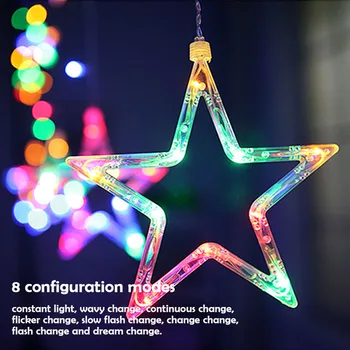 

138 LED Star String Light Decorative Christmas Lights Fairy String Lights For Party Wedding New Year Decorations Star Light Lamp