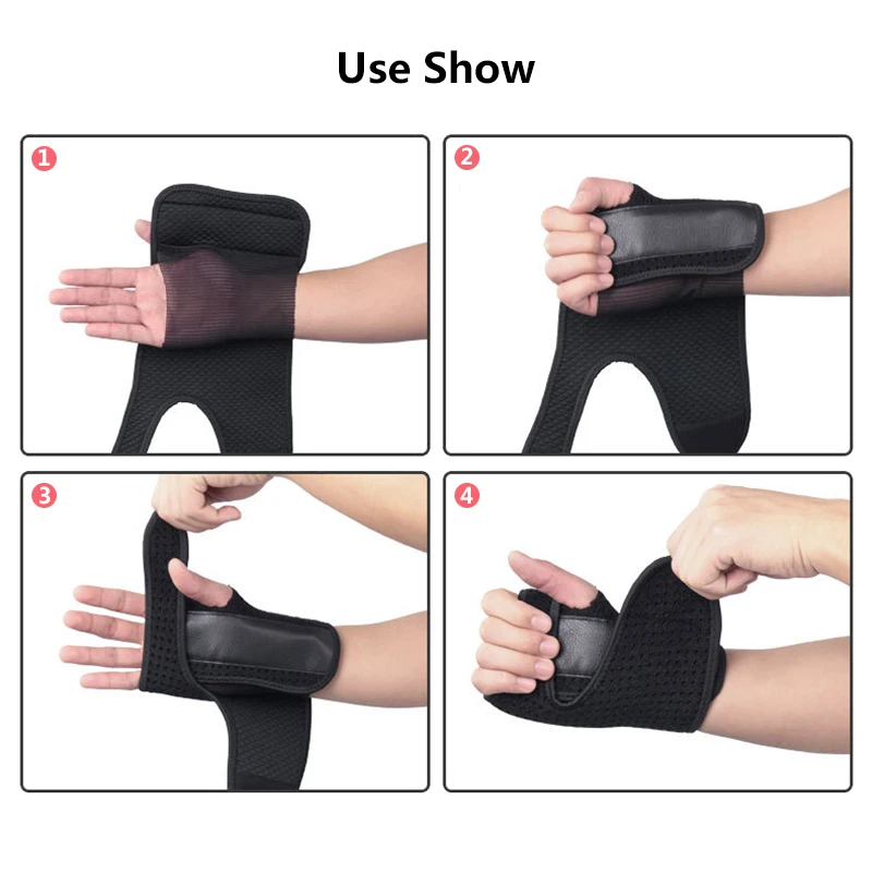 Спортивный браслет на запястье Sprain фиксированный поддерживающий крюк и петля регулируемое защитное снаряжение