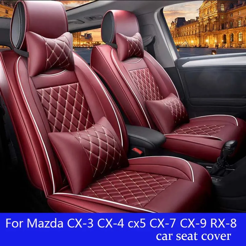 Автомобильные подушки для сиденья для Mazda CX-3 CX-4 cx5 CX-7 CX-9 RX-8 Mazda3 5 6 8 Марта может 323 6 ATENZA, чехол для сидения для автомобиля, аксессуары