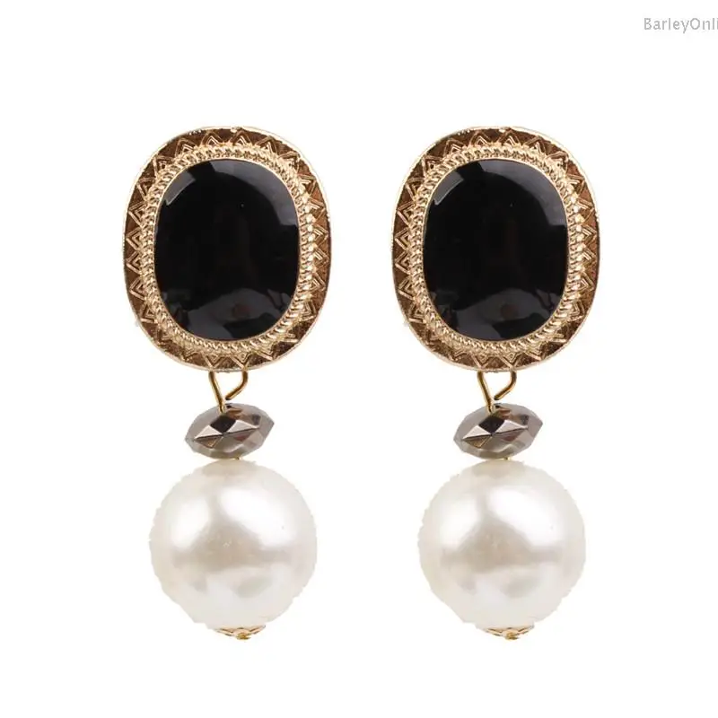 Exaggerated Earrings Retro Trend Bohemia Temperament Metal Modern For Women Dangle Imitation Pearls Jewelry Ethnic Drop Earring | Украшения