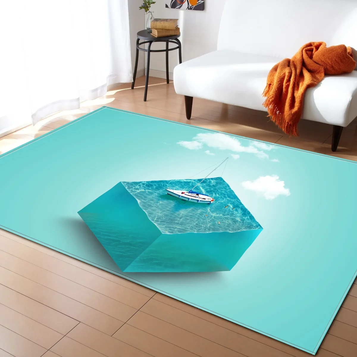 Большой размер 3D креативный ковер для гостиной, спальни, коврик для чайного стола, коврик для дома, современный геометрический абстрактный арт
